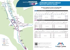 Plan navettes Morzine  Eté – service réduit