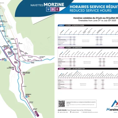 Plan navettes Morzine  Eté – service réduit