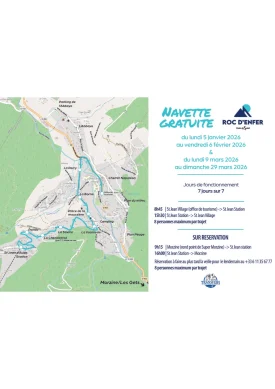 Navette Roc d’Enfer hors vacances scolaires