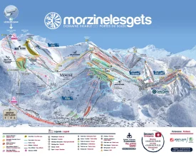 Plan des pistes de Ski du domaine de Morzine – Les Gets