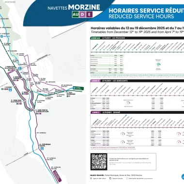 NAVETTES SERVICE REDUIT HIVER 2026