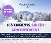 Dès le 28 mars, les enfants skient gratuitement !