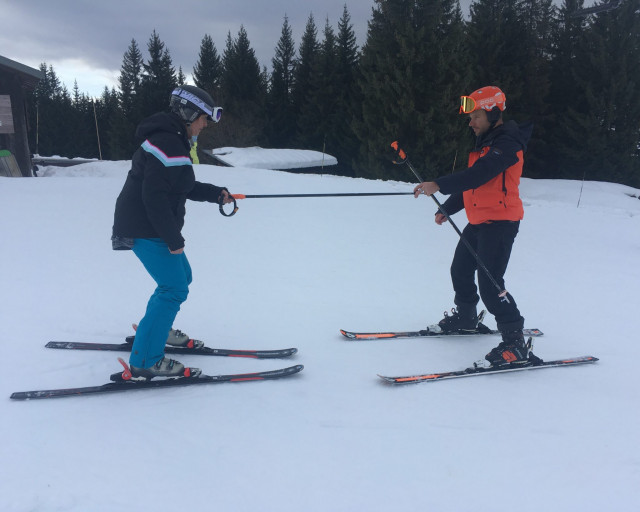 Leçon de ski alpin Follow me to ski